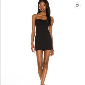 NWT Susana Monaco Thin Strap Black Mini Bodycon Dress Medium